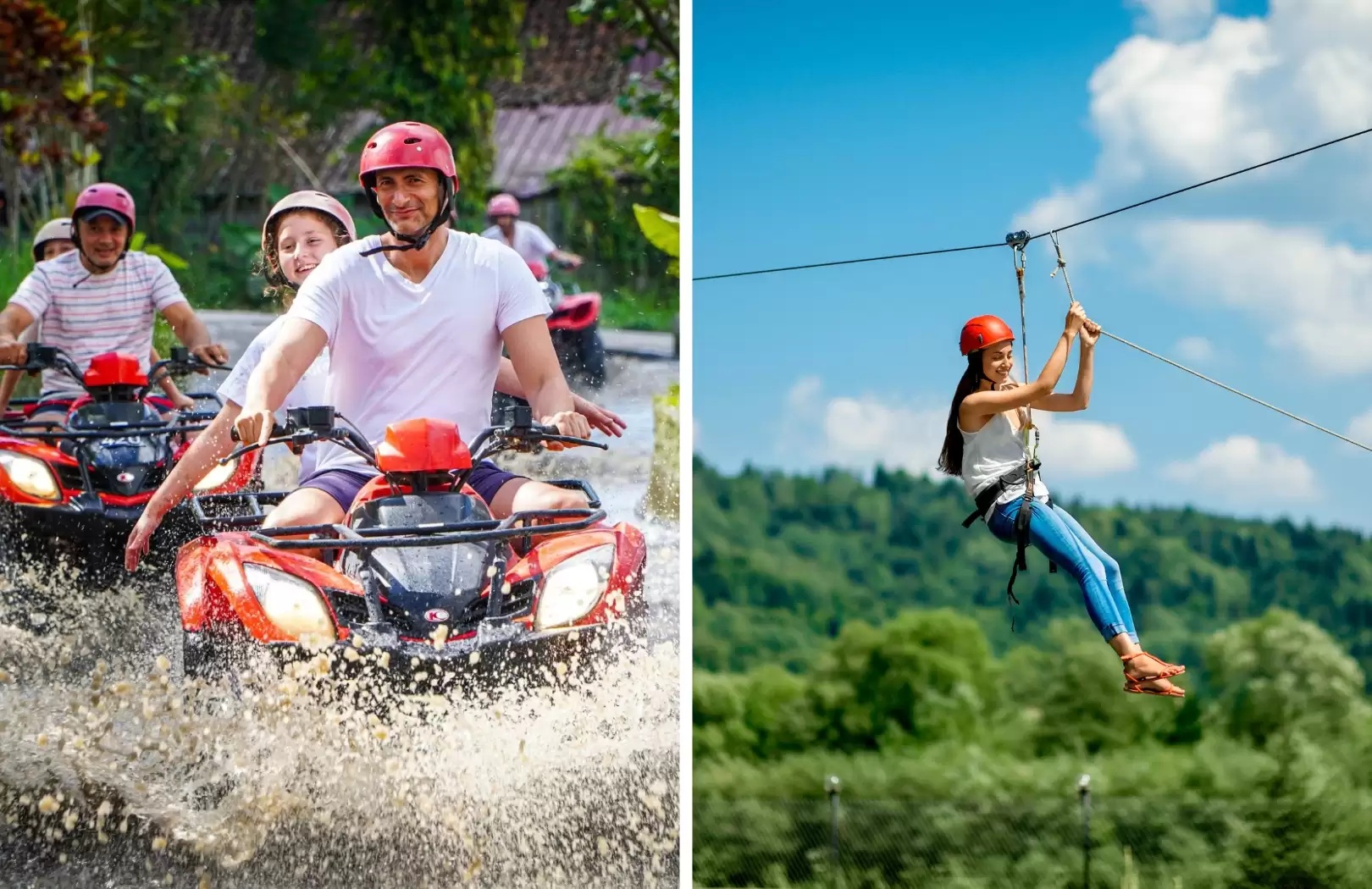 Ubud: ATV Quad Bike, Zip-line